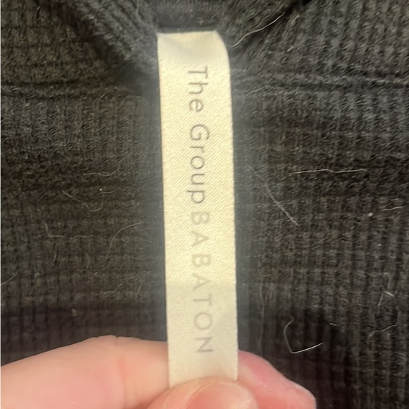 Aritzia the group Babaton black waffle hoodie! - Picture 3 of 3